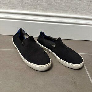 Rothy's The Original Slip On Sneakers, Black, Size 8